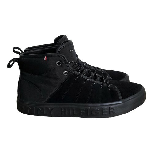 Pre-owned Tommy Hilfiger High Trainers In Black
