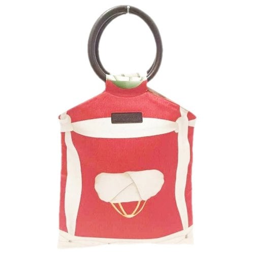 Pre-owned Bvlgari Leather Tote In Red