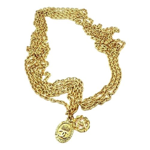 Pre-owned Chanel Pendant In Gold