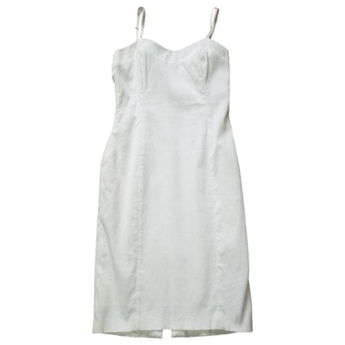 Pre-owned Tombolini Mid-length Dress In White