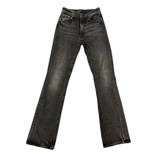 Pre-owned Grlfrnd Bootcut Jeans In Black