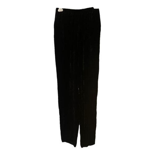 Pre-owned Stella Mccartney Velvet Trousers In Black