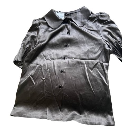 Pre-owned Kiton Silk Blouse In Brown