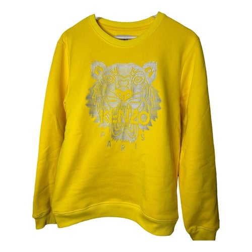 Pre-owned Kenzo Tiger Sweatshirt In Yellow