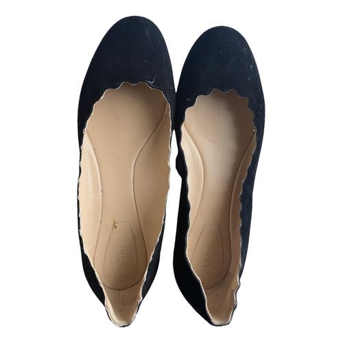 Pre-owned Chloé Flats In Black