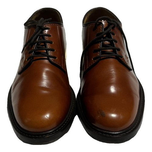 Pre-owned Marc Jacobs Leather Lace Ups In Camel