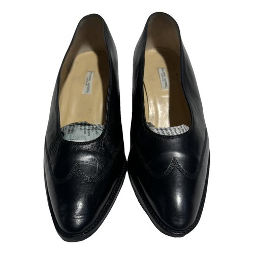 Pre-owned Philippe Model Leather Heels In Black