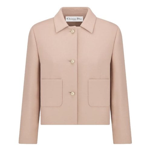 Pre-owned Dior Silk Short Vest In Pink