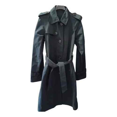 Pre-owned Mauro Grifoni Trench Coat In Black