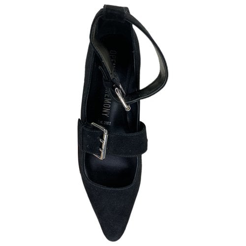 Pre-owned Opening Ceremony Ballet Flats In Black