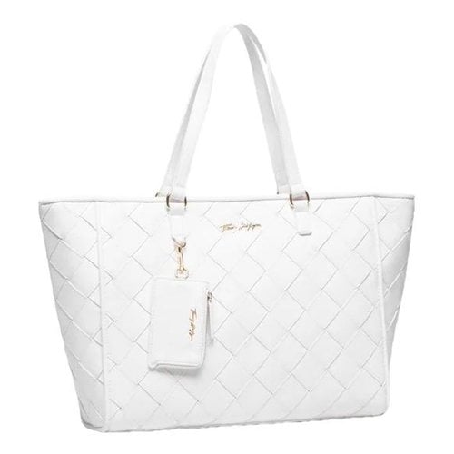 Pre-owned Tommy Hilfiger Handbag In White