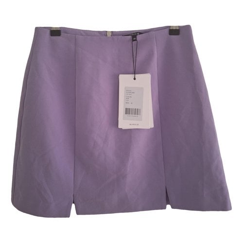 Pre-owned Nikkie Mini Skirt In Purple