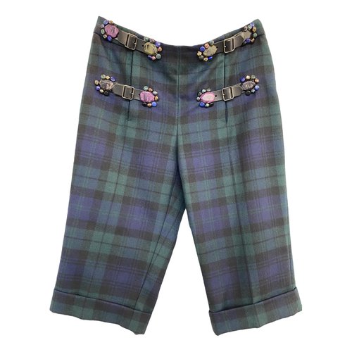 Pre-owned Moschino Wool Short Pants In Other