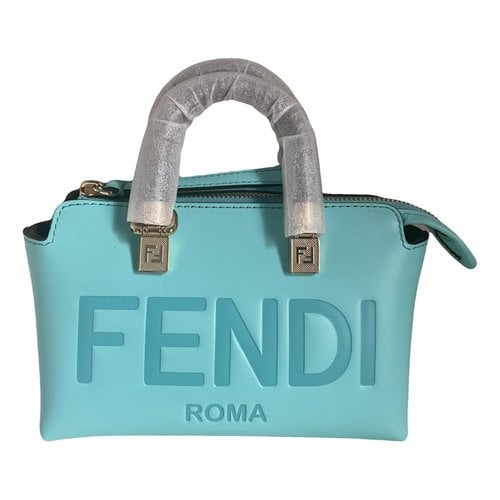 Pre-owned Fendi By The Way Leather Crossbody Bag In Navy