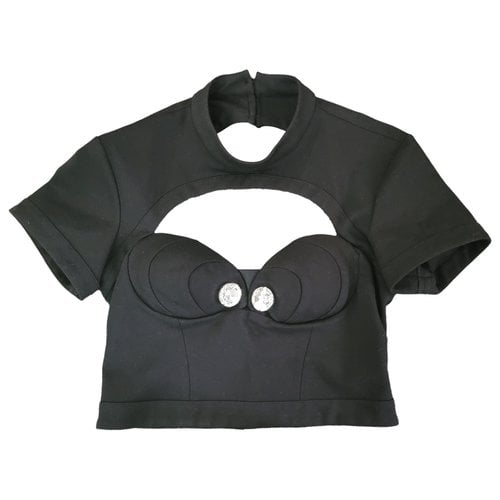 Pre-owned Area Top In Black