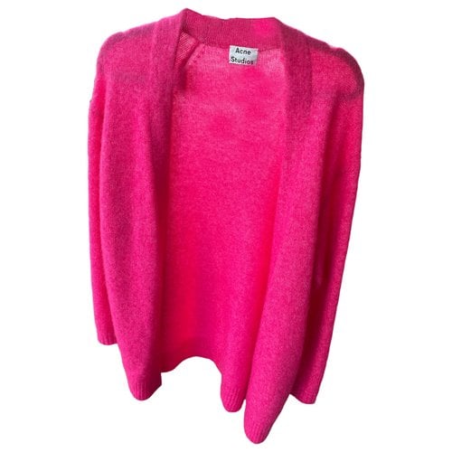 Pre-owned Acne Studios Wool Cardigan In Pink