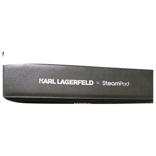 Pre-owned Karl Lagerfeld Leather Purse In Black