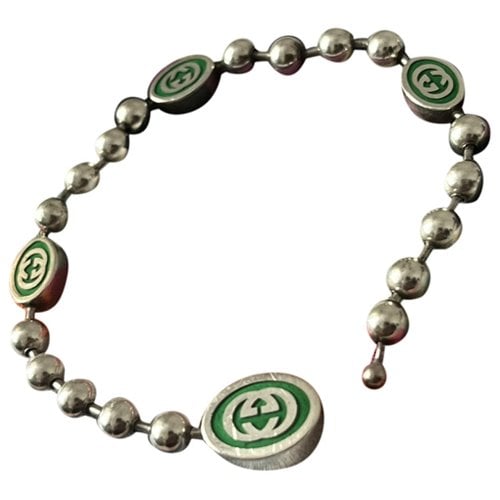 Pre-owned Gucci Silver Jewellery In Green