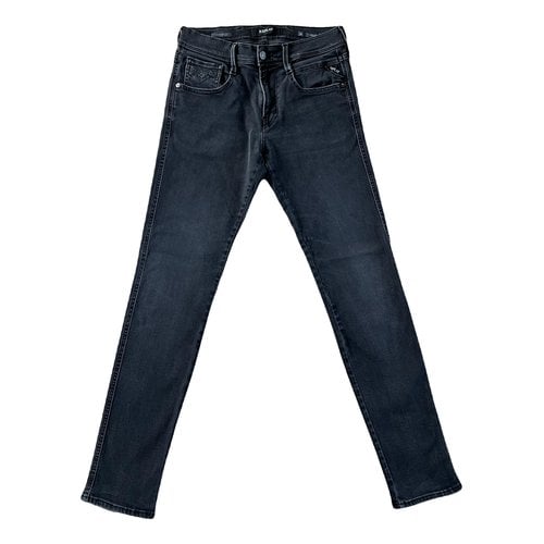 Pre-owned Replay Slim Jean In Anthracite