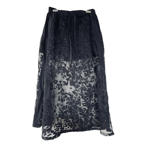 Pre-owned Y-3 By Yohji Yamamoto Maxi Skirt In Black