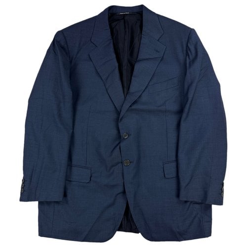Pre-owned Saint Laurent Wool Vest In Blue