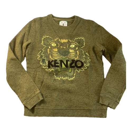 Pre-owned Kenzo Tiger Sweatshirt In Khaki