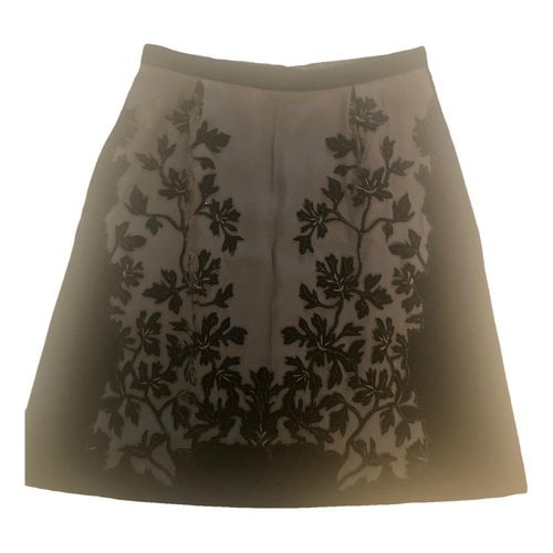 Pre-owned Alberta Ferretti Velvet Mid-length Skirt In Black