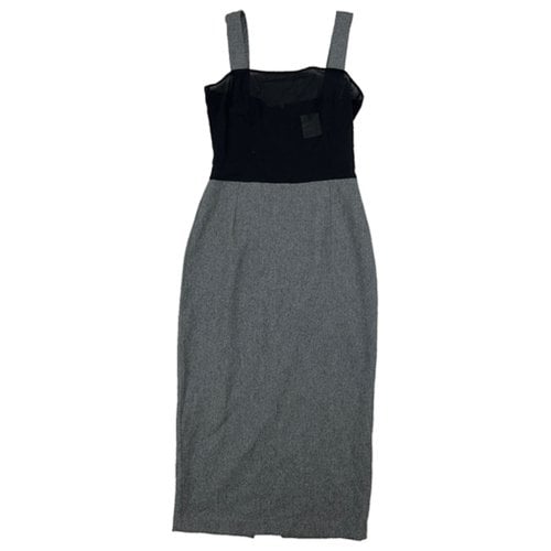 Pre-owned D&g Maxi Dress In Grey