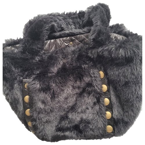 Pre-owned Sonia Rykiel Faux Fur Bag In Black