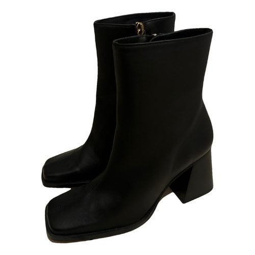 Pre-owned Alohas Leather Boots In Black