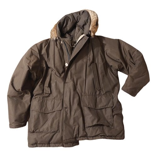 Pre-owned Woolrich Cloth Parka In Brown