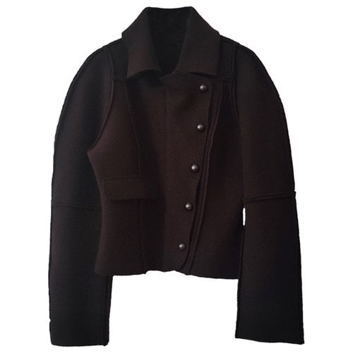 Pre-owned Fendi Wool Short Vest In Brown
