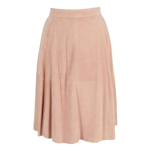 Pre-owned Iris & Ink Mid-length Skirt In Pink