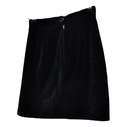 Pre-owned Moschino Cheap And Chic Velvet Mini Skirt In Black