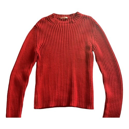 Pre-owned Prada Wool Pull In Red