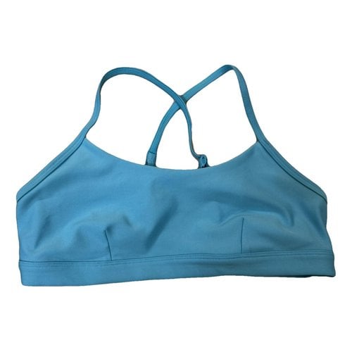 Pre-owned Alo Yoga Top In Blue