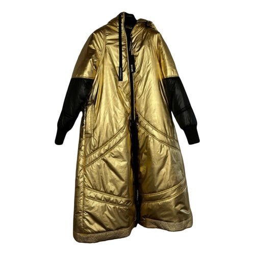 Pre-owned Just Cavalli Puffer In Gold