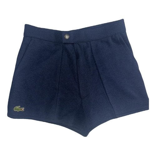 Pre-owned Lacoste Mini Short In Blue