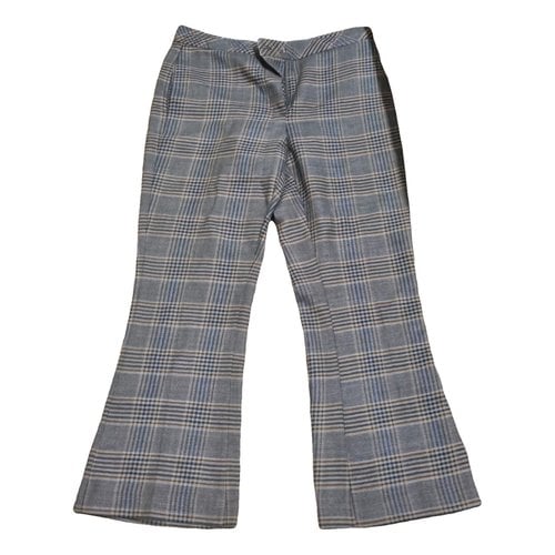 Pre-owned Jucca Wool Trousers In Camel