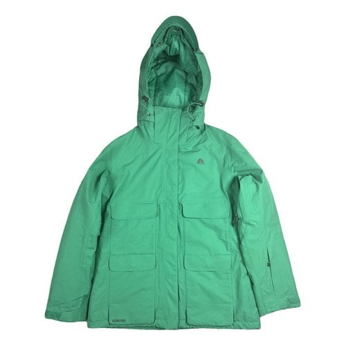 Pre-owned Nike Parka In Green