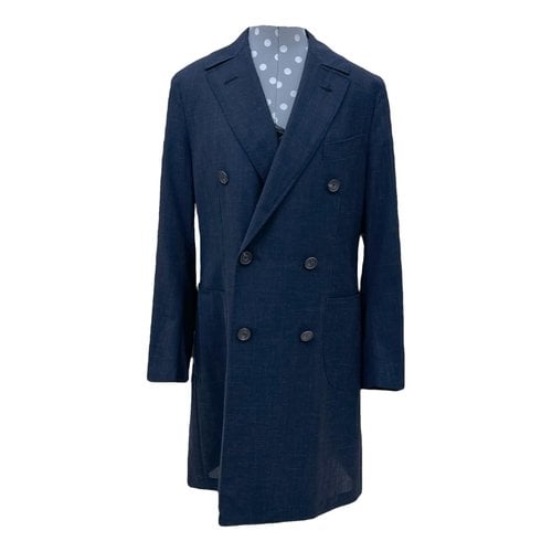 Pre-owned Thom Sweeney Wool Jacket In Blue