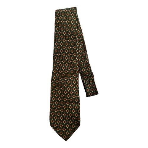 Pre-owned Aquascutum Silk Tie In Multicolour