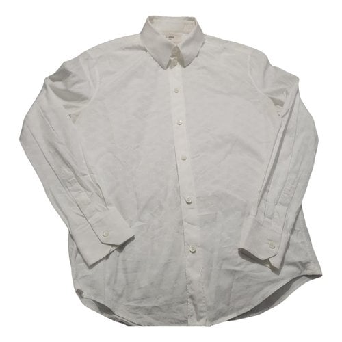 Pre-owned Celine Shirt In White