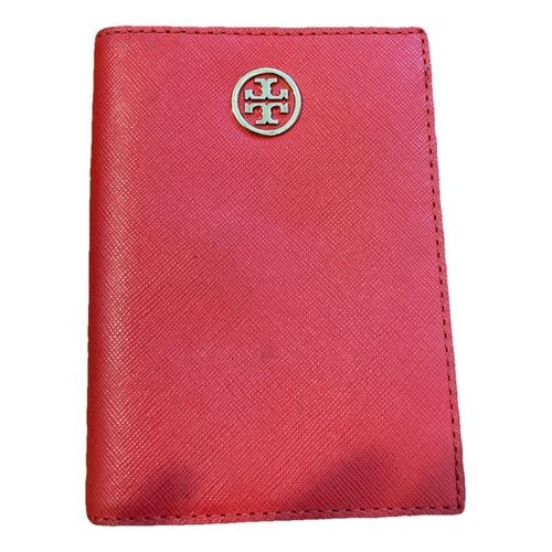 Pre-owned Tory Burch Leather Purse In Red