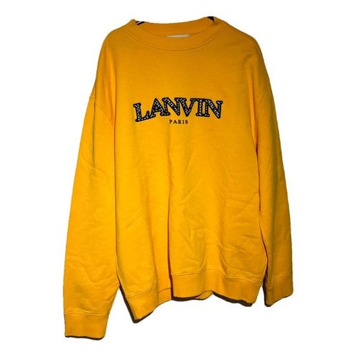 Pre-owned Lanvin Sweatshirt In Yellow