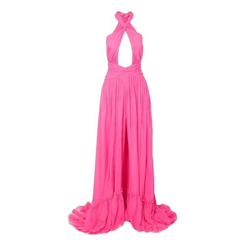 Pre-owned Dundas Maxi Dress In Pink