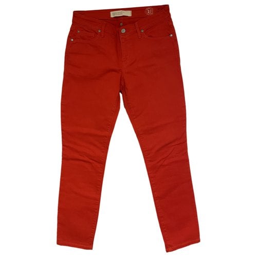 Pre-owned Marc By Marc Jacobs Slim Pants In Red