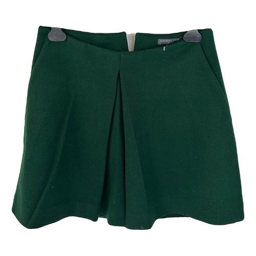 Pre-owned Alexander Mcqueen Wool Skirt Suit In Green