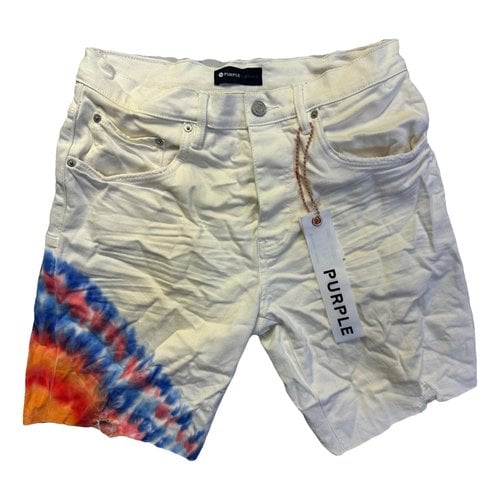 Pre-owned Purple Brand Short In White