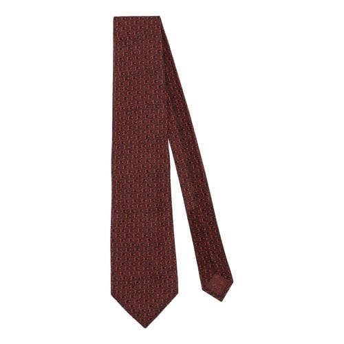 Pre-owned Gucci Wool Tie In Red